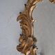 Miroir en stuc doré rocaille époque XIXème 110cm
