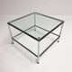 Square glass coffee table 71 x 71 cm, 1990s