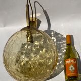 Suspension et appliques Doria en verre dépoli et appliques murales