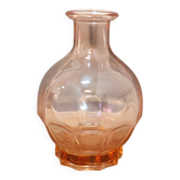 Pink glass carafe