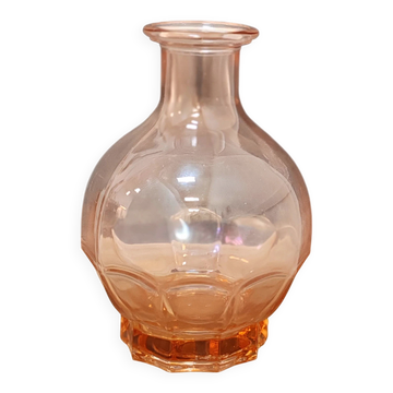 Pink glass carafe