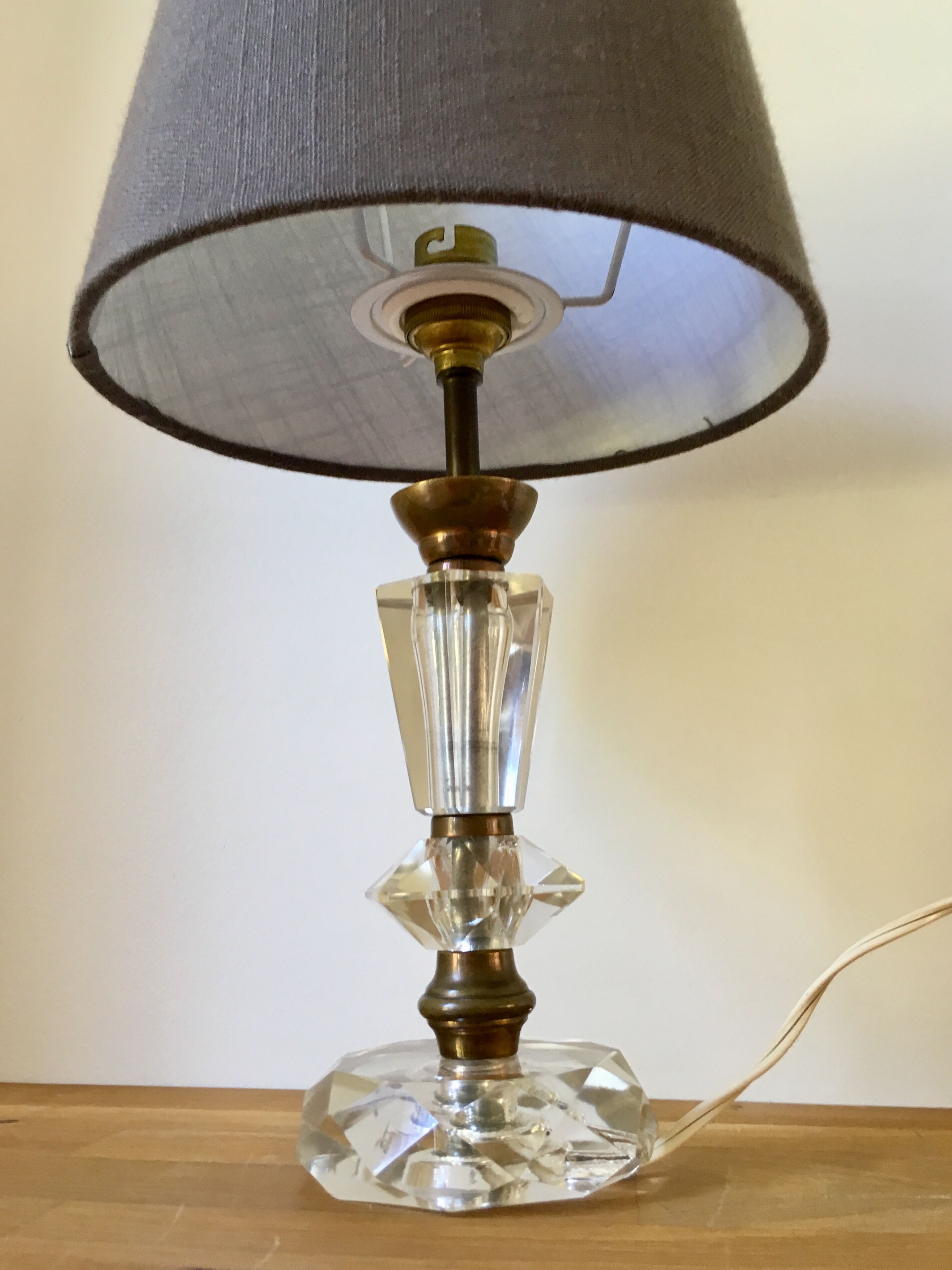 Art Deco-style crystal lamp 1930