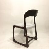 Series of 4 Retaped Baumann Chairs