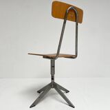 In height adjustable (desk) chair of Biofiz, 1960s