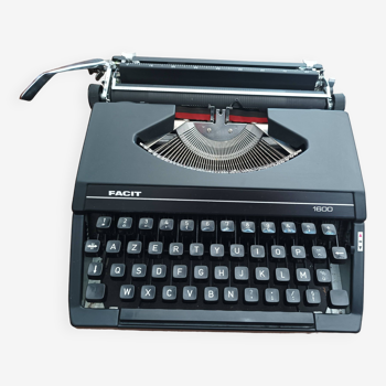 Vintage facit 1600 black typewriter vintage