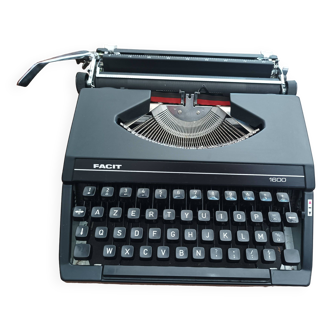 Machine à écrire vintage facit 1600 noire vintage