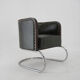 Bauhaus Tubular Armchair in Green Leather,  1930s, Restored