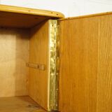 Split bamboo row, oak & melamine 1960