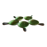 5 cups, Vallauris ceramic pans