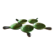 5 cups, Vallauris ceramic pans