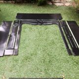 Pompadour fireplace in black marble nineteenth century.