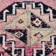 3x12 Soft Pink Vintage Runner Rug, Handwoven Antique 60s, 91x359Cm