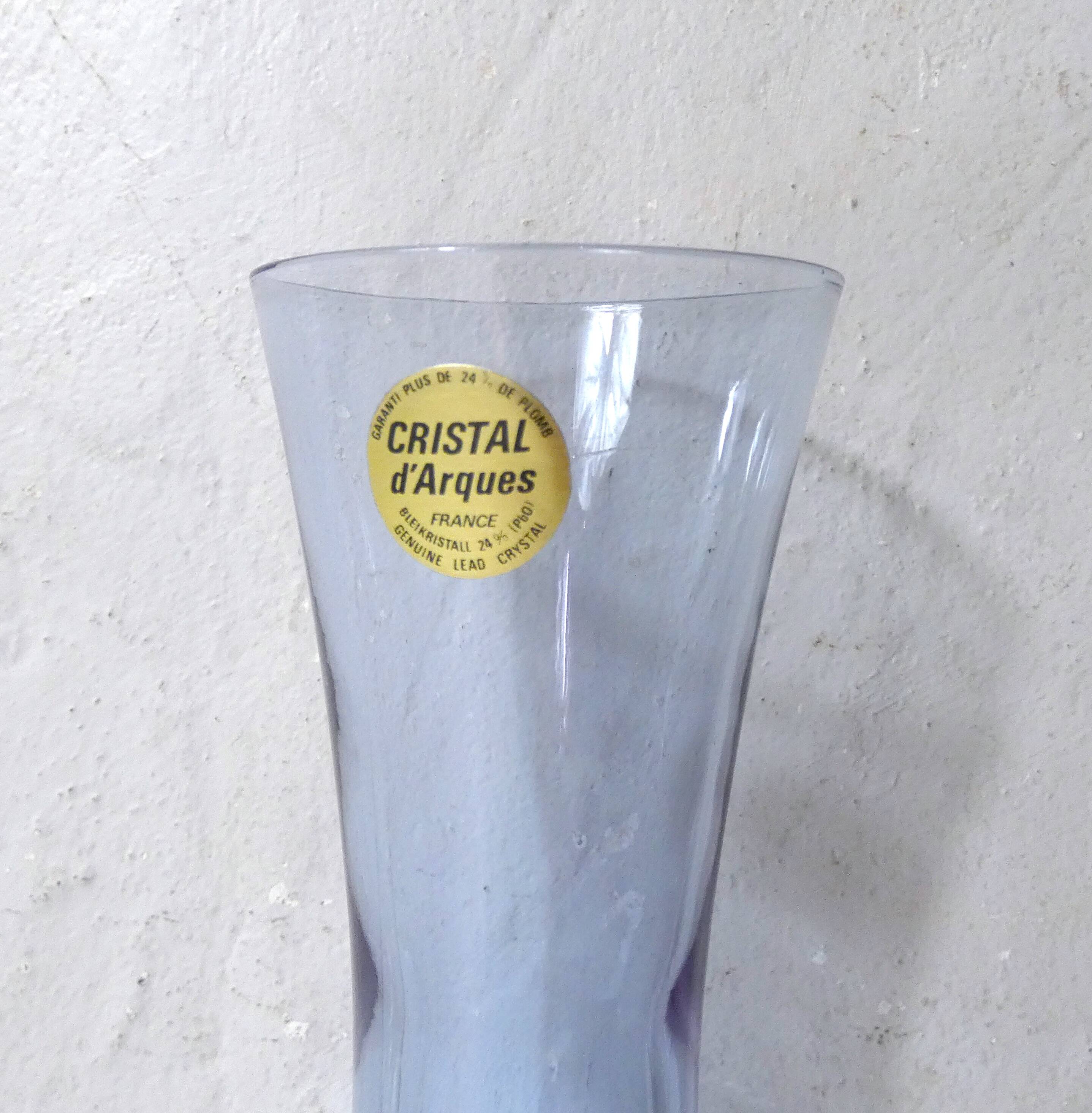 Vintage French Crystal Soliphlore Baluster Vase, Very Good Condition