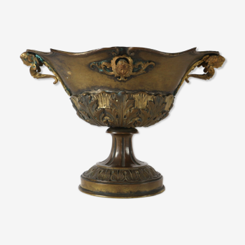 Cup holder and brass decoration