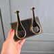 Double vintage black and gold pipe holder – Walter Bosse style from the 1950s
