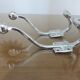 Pair of chrome metal pads 70s