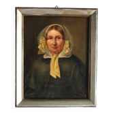 19th Century Portrait of a Lady Oil on Canvas
