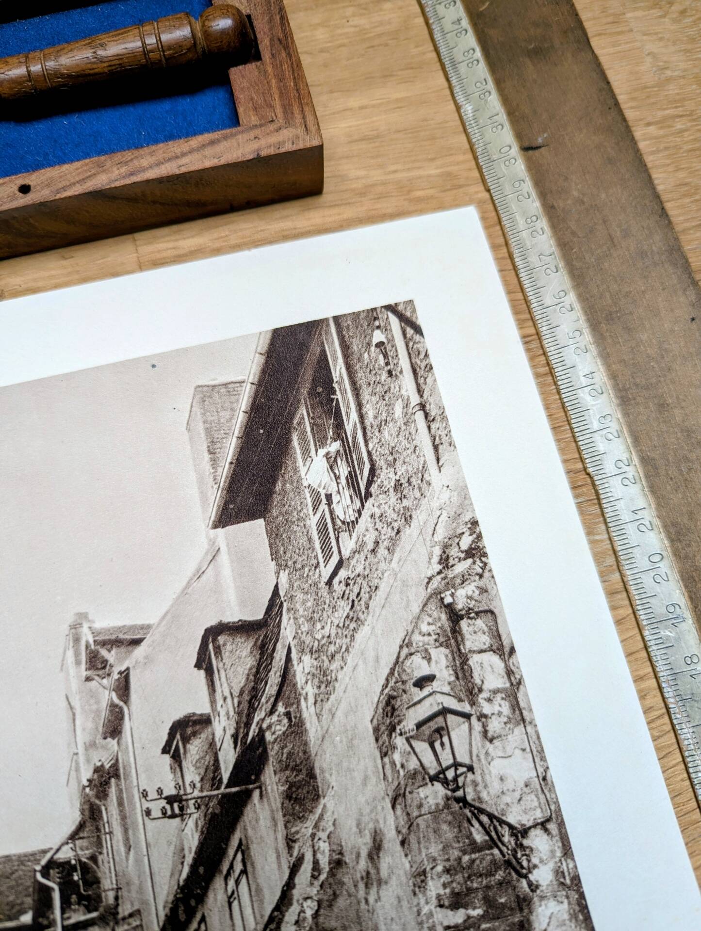 Montluçon, Allier, photo print from 1942.