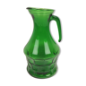 Green glass jug 22.5 cm