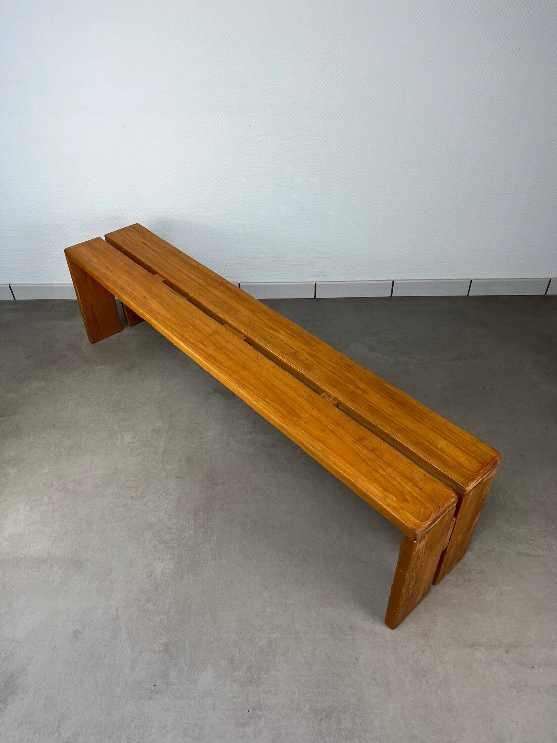 Charlotte Perriand bench for Les Arcs