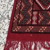 Hand-woven margoum hallway rug in natural wool