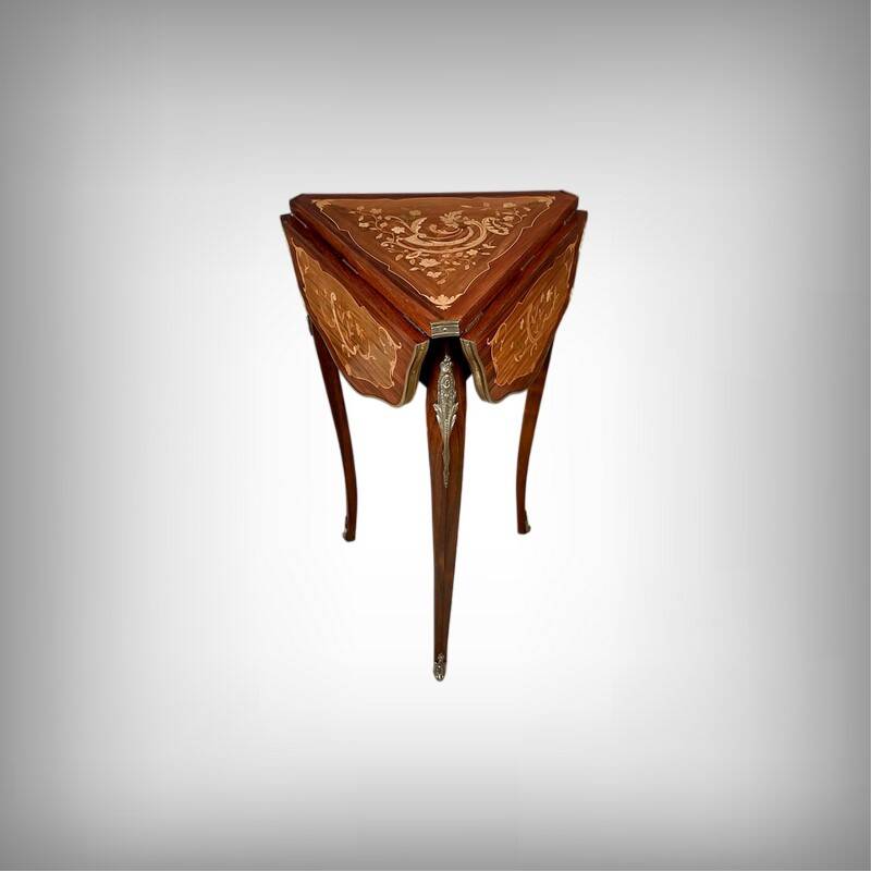 Small Folding Table in Mahogany, Napoléon III period – 2nd half of the 19th century