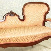 Sofa en noyer vintage, 1880