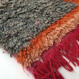 Moroccan Berber boujaad carpet with colored flat areas 193x115cm