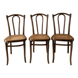 Series of 3 Thonet chairs