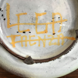 Ceramic table middle of Lega Faenza Italy 1960s