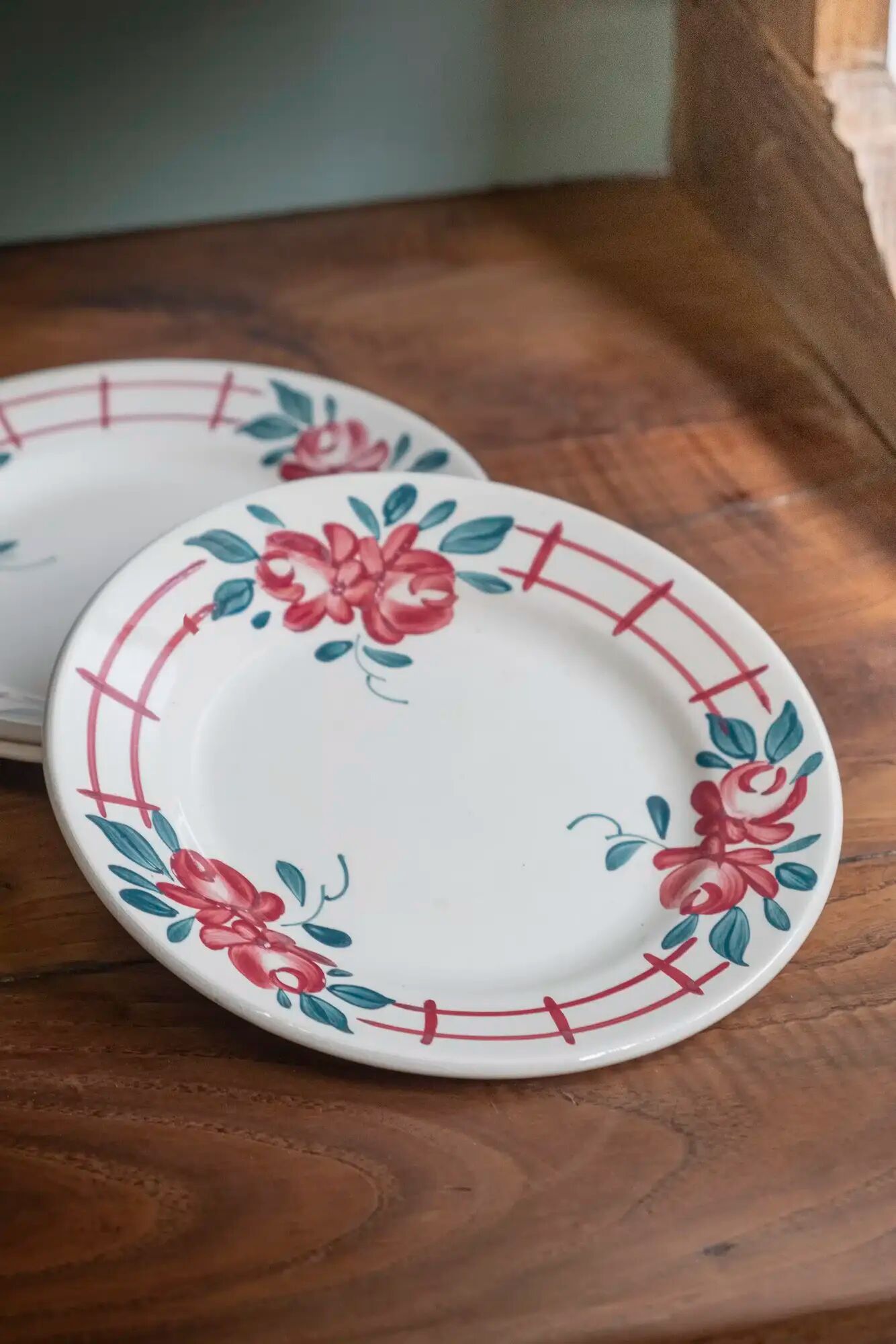 Set of 3 Sarreguemines "Camille" plates