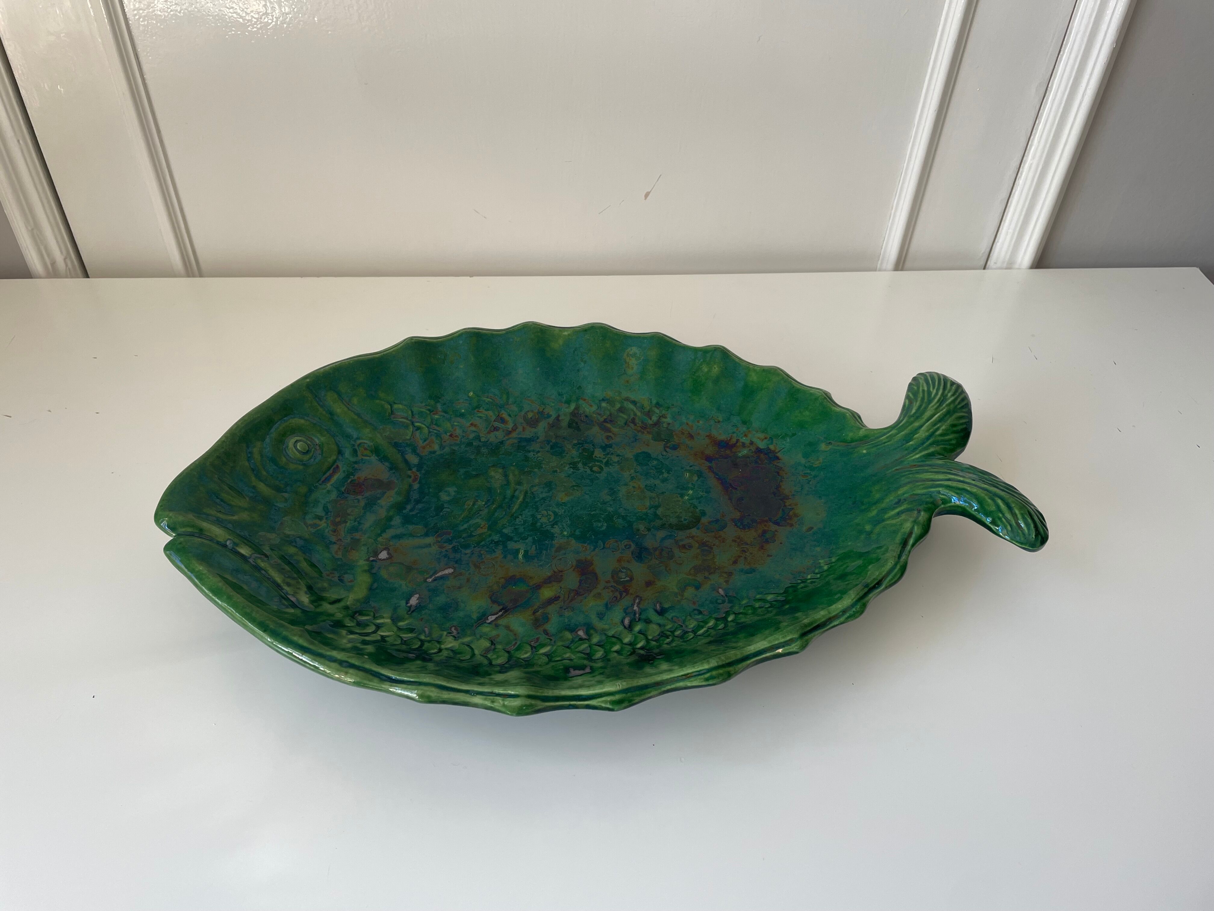 Ceramic fish dish Vallauris