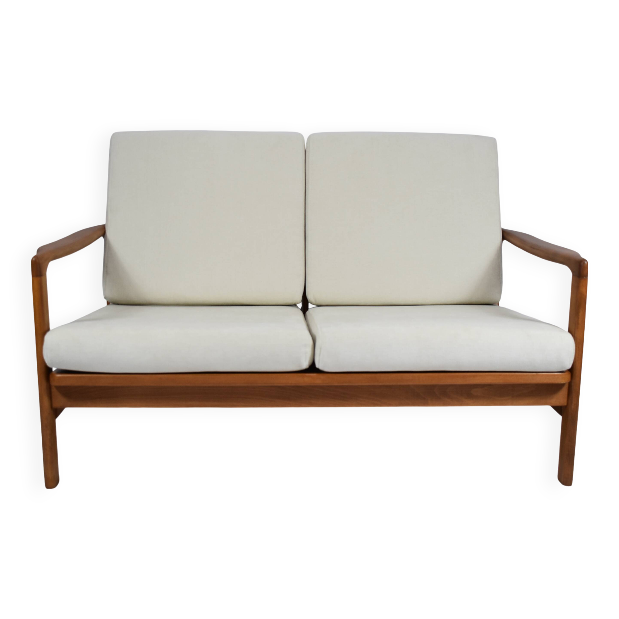 Scandinavian 2-seater Sofa, creme