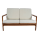 Scandinavian 2-seater Sofa, creme