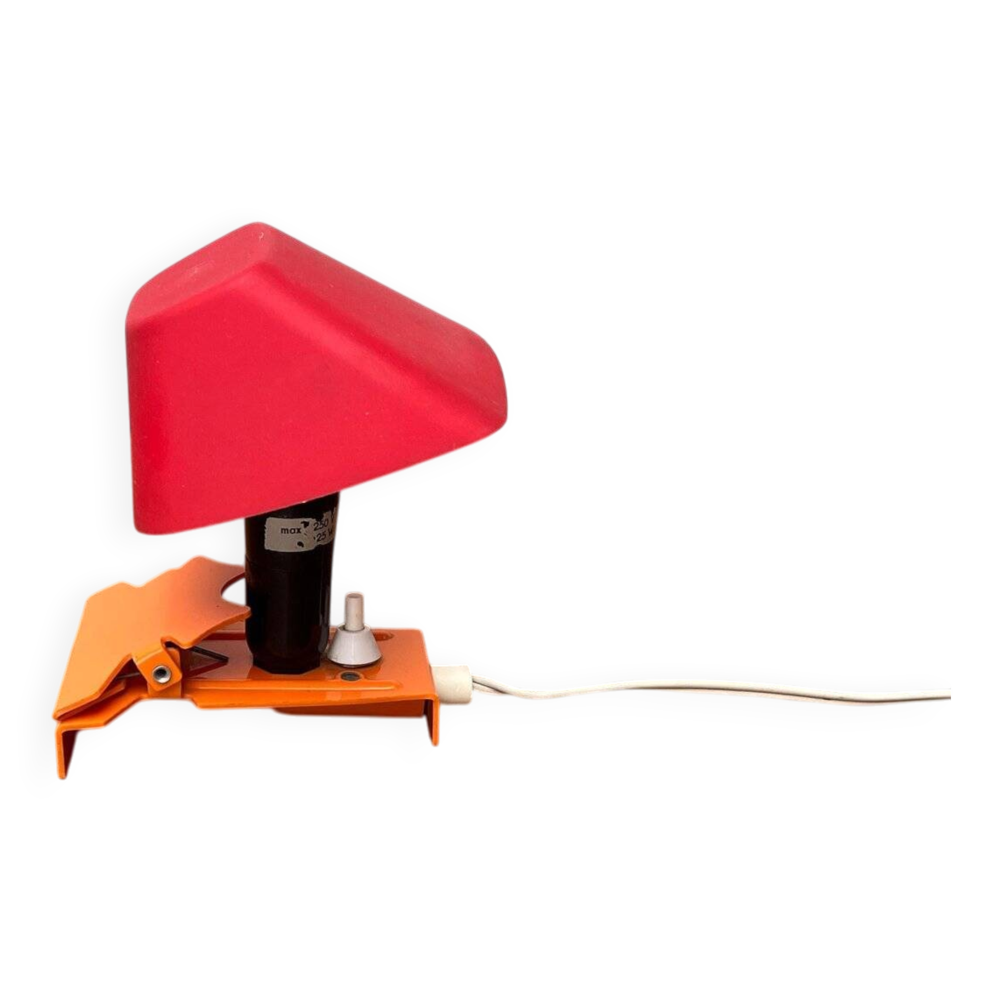 Mid-century East German space age clamp lamp by Krania, 1960s.