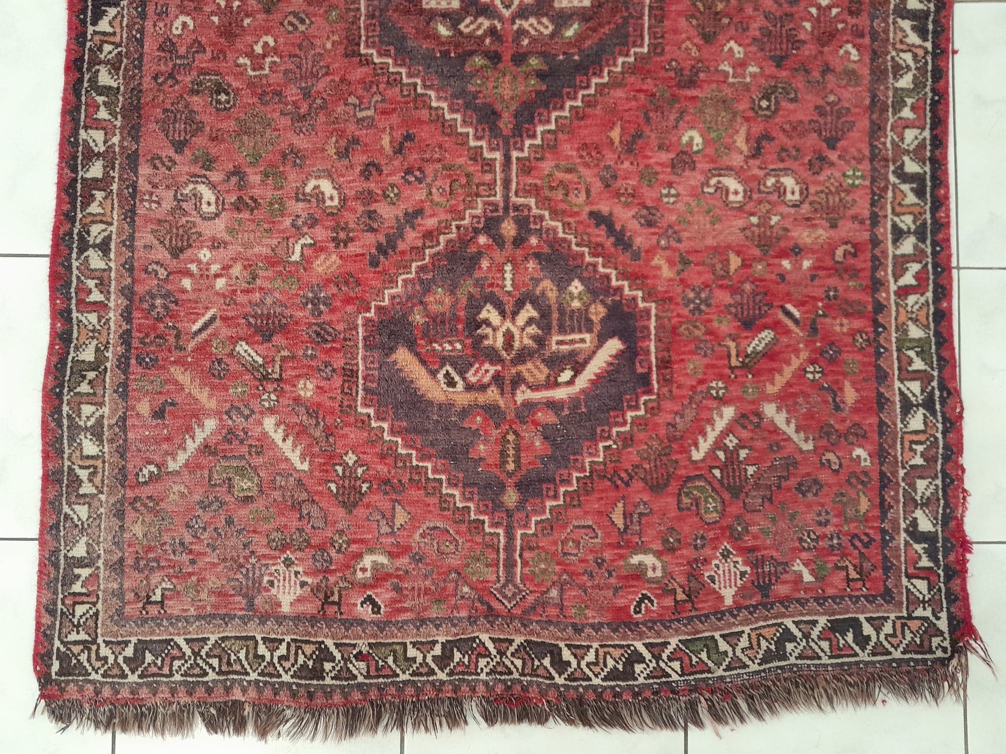 Handmade Persian Shiraz rug 150x108cm