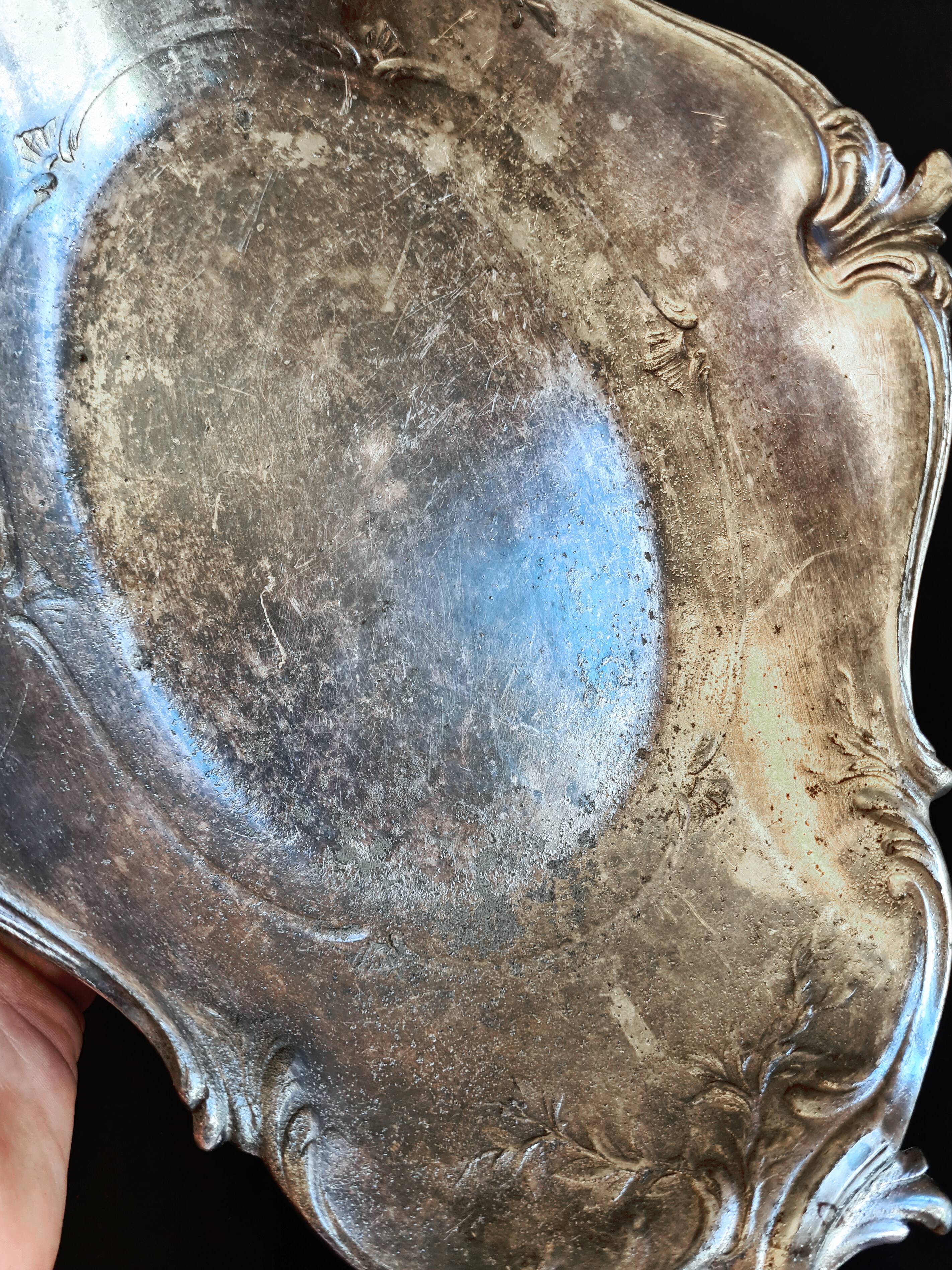 Elegant “Cristofle” Louis XV style bread basket – Gall silver-plated metal
