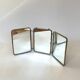 Miroir tryptique barbier vintage 1960