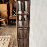 Vintage rattan bookcase shelf