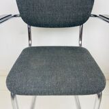 Grey cantilever chair