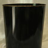 Vintage silkscreened sheet metal paper basket Napoleon III style