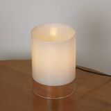 Vintage frosted glass lamp Dlg Guido Rosati Circa 1980