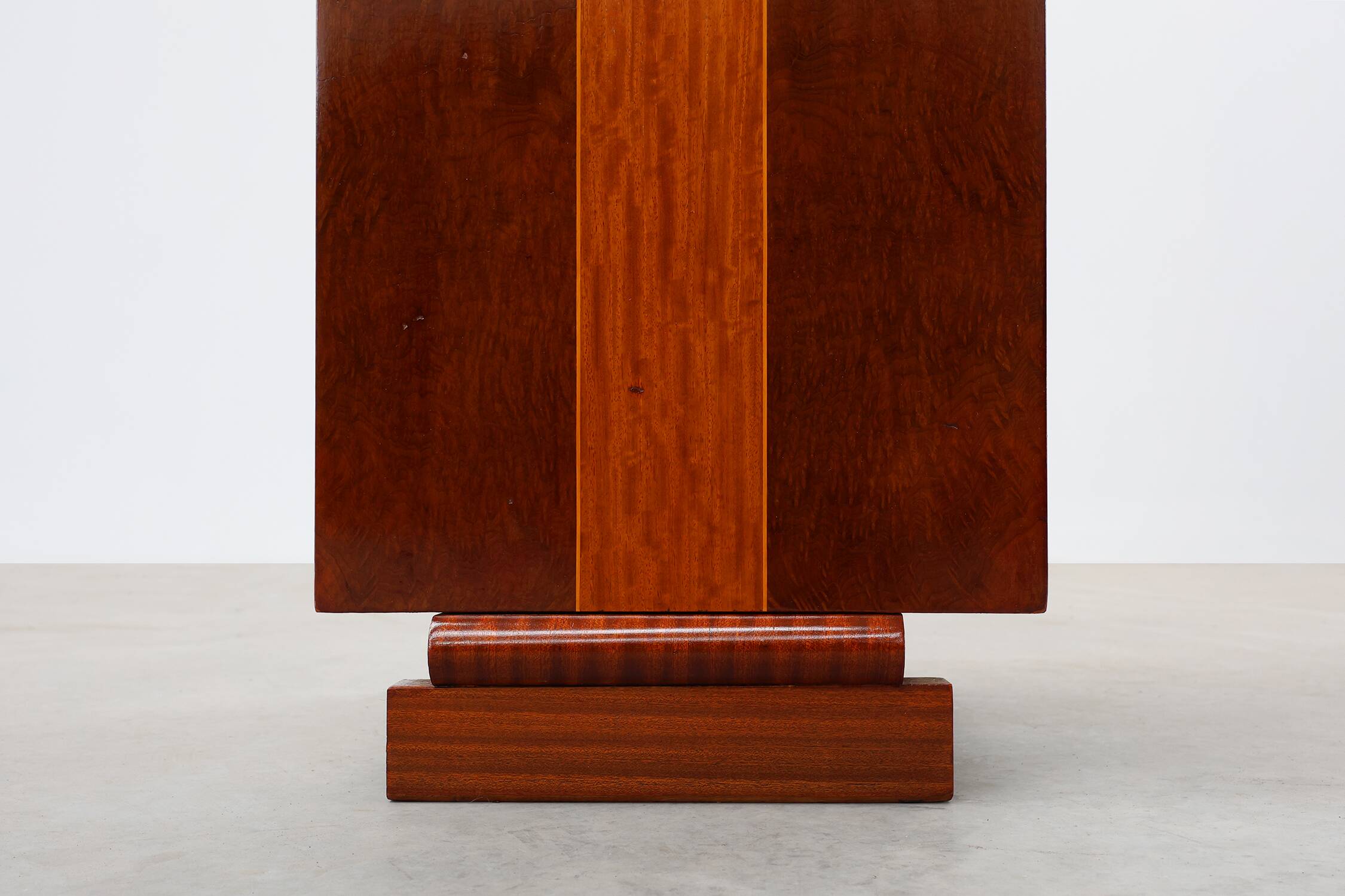 Unique Art Deco cabinet with veneer wood inlay, France 1920s
