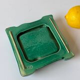 Green ceramic ashtray