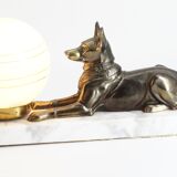 Lamp dog art deco