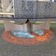 1970 coffee table in brushed steel