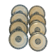 8 flat plates Salins Terre de Fer model François I