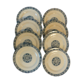 8 flat plates Salins Terre de Fer model François I