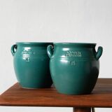 Paire de pots vintage par Höganäs Keramik