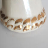 Baguier , soliflore , in pearly porcelain and gold